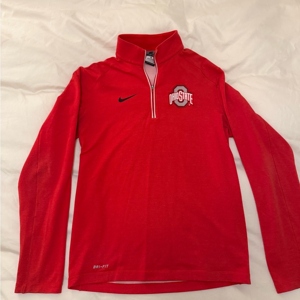 Nike Red Ohio State Dri-FIT Quarter-Zip